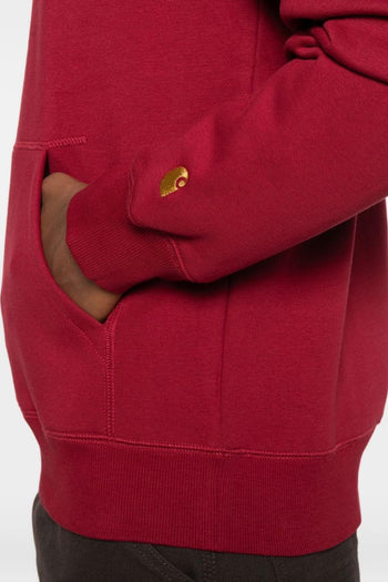 Wip Chase Uomo Felpa Cappuccio Rosso - 4