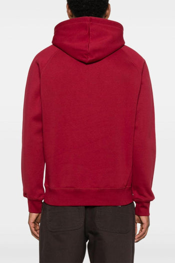 Wip Chase Uomo Felpa Cappuccio Rosso - 3