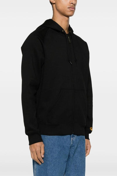 WIP Chase Uomo Felpa Nero Zip con Cappuccio