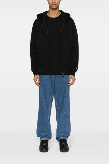 WIP Chase Uomo Felpa Nero Zip con Cappuccio - 2