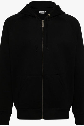 WIP Chase Uomo Felpa Nero Zip con Cappuccio - 5