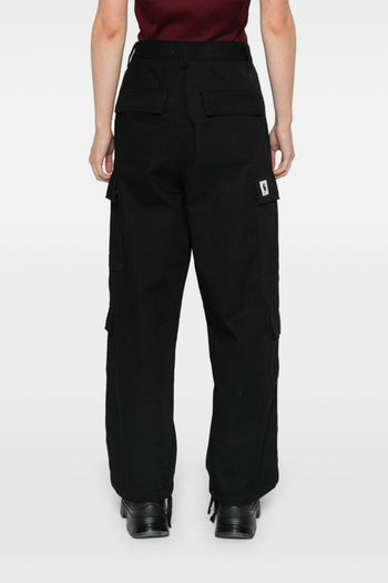 WIP Pantalone Nero Donna Cargo Gamba Ampia - 2