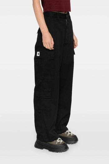 Pantalone Nero Donna Cargo Gamba Ampia - 3