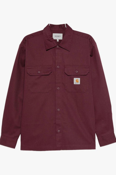 WIP Master Shirt Uomo Camicia Borgogna