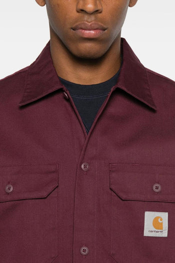 WIP Master Shirt Uomo Camicia Borgogna - 3