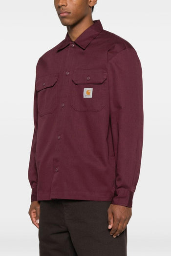 WIP Master Shirt Uomo Camicia Borgogna - 4