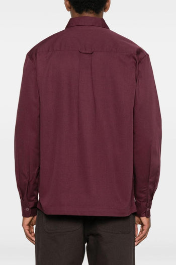 WIP Master Shirt Uomo Camicia Borgogna - 5