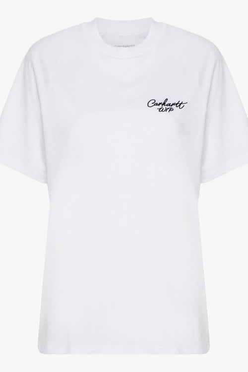 T-shirt Bianco Donna Logo Signature