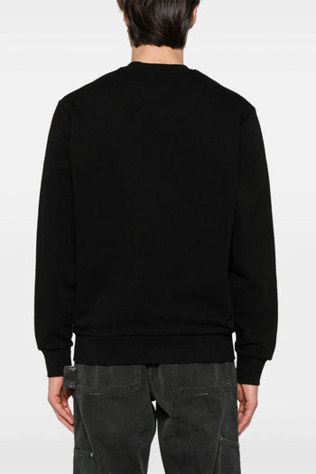 Wip Felpa Nero Uomo Ricamo Logo - 3