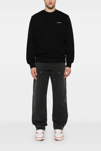 Wip Felpa Nero Uomo Ricamo Logo - 2