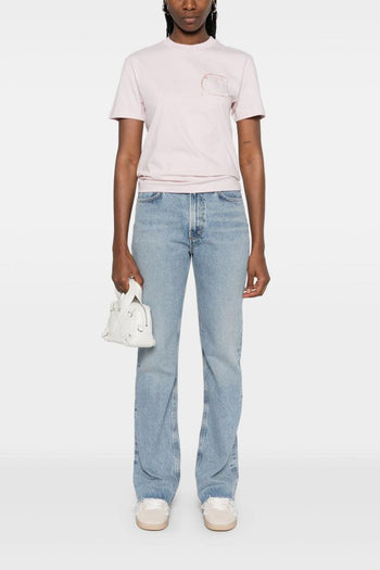 Wip Donna T-shirt Rosa Stampa Logo - 2