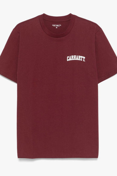 T-shirt Bordeaux Uomo Stampa Logo University