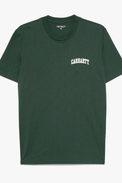 T-shirt Verde Uomo Stampa Logo University