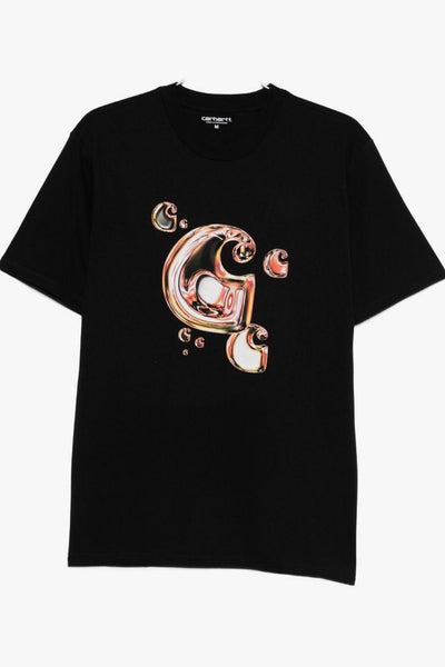 Wip Uomo T-shirt Nero Stampa Logo C