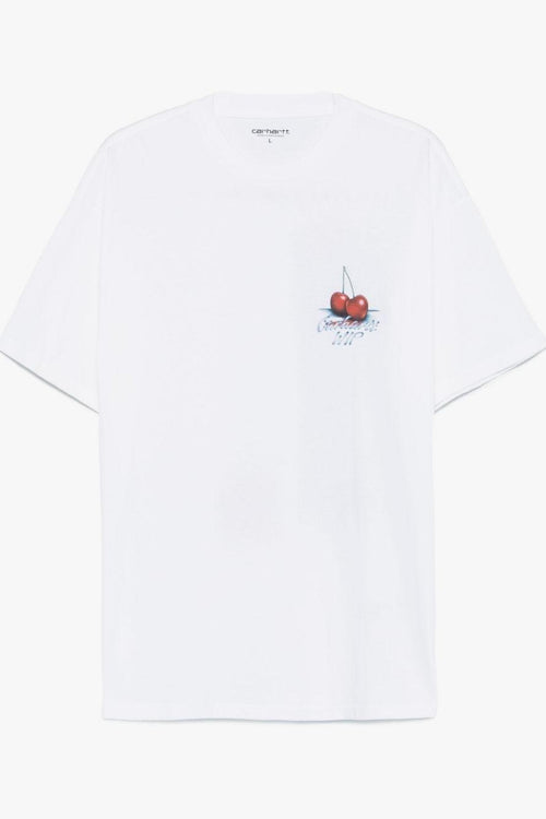 Wip Uomo T-shirt Bianco Logo Ciliegie