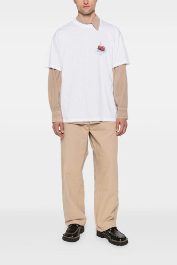 Wip Uomo T-shirt Bianco Logo Ciliegie - 2