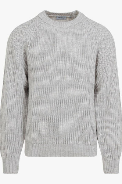 Wip Maglia Grigio Uomo a Coste