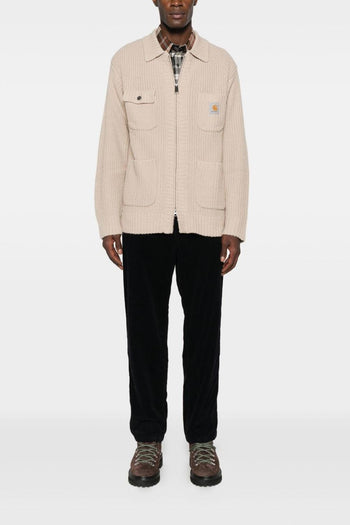 Wip Giubbotto-Cardigan Beige Uomo a Coste - 2