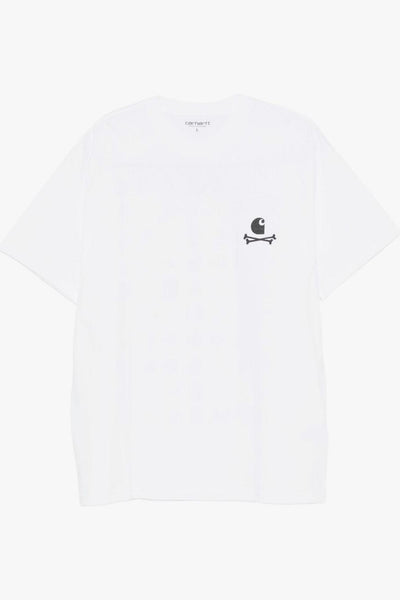 Wip T-shirt Bianco Uomo Stampa Grafica Posteriore