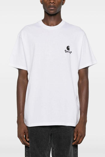 Wip T-shirt Bianco Uomo Stampa Grafica Posteriore - 4