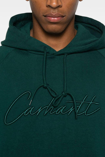 Wip Signature Uomo Felpa Verde - 4