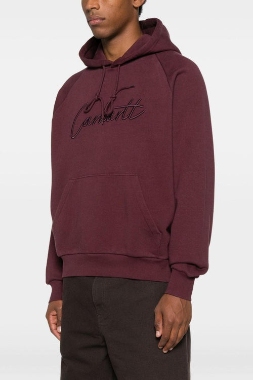 WIP Script Embroidery Uomo Felpa Viola