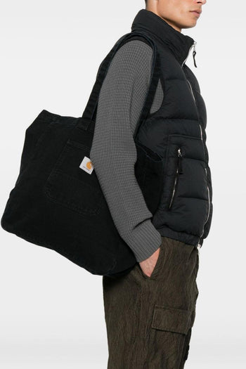 Wip Canvas Tote Unisex Borsa Nero - 2