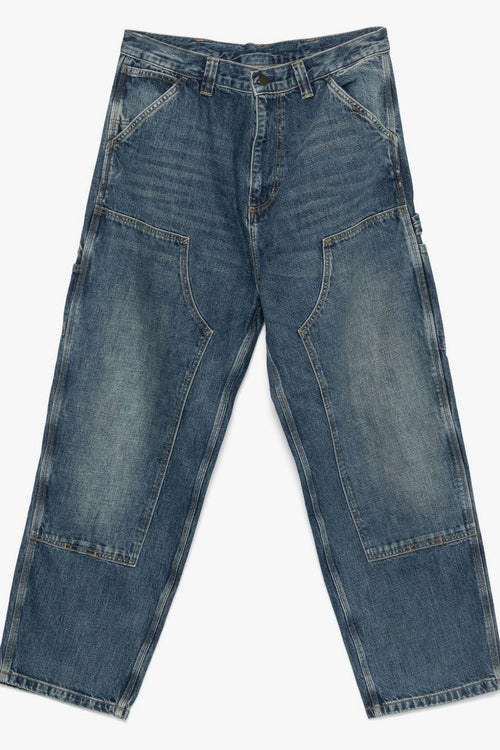 Wip Jeans Blu Uomo Stile Workwear