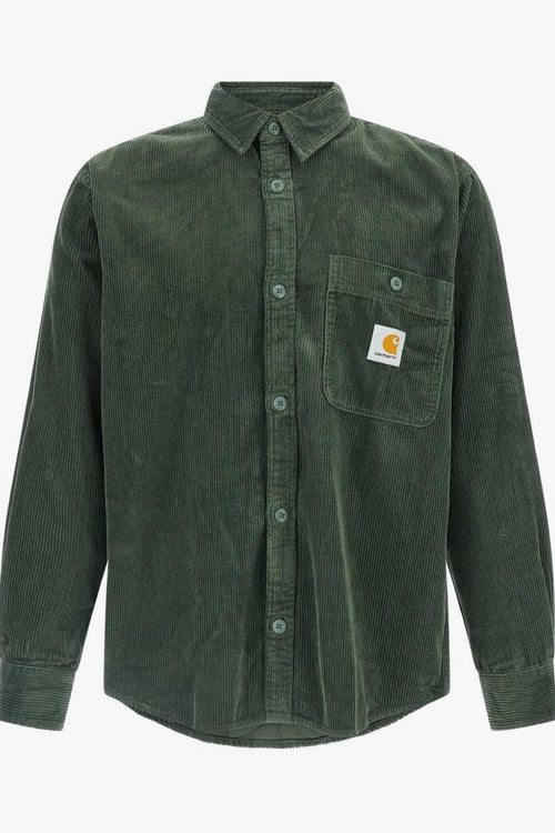 Wip Camicia Verde Uomo Flint