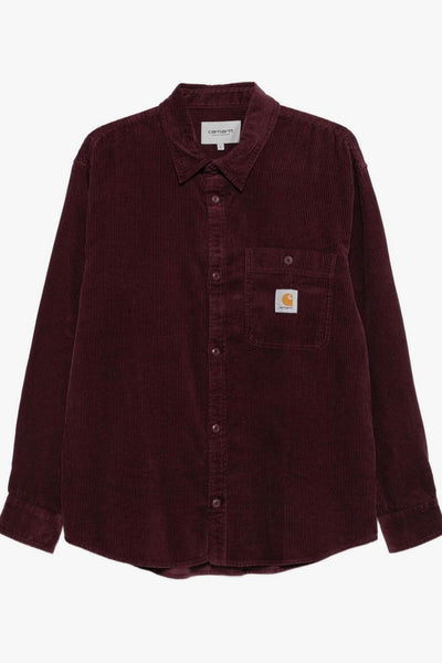 Wip Camicia Bordeaux Uomo a Coste