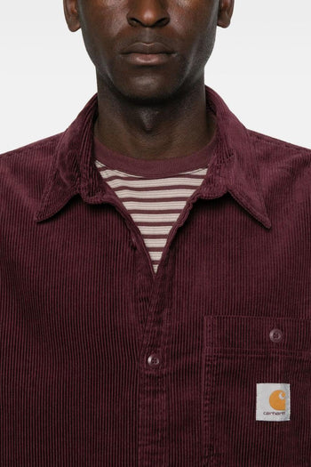 Wip Camicia Bordeaux Uomo a Coste - 2