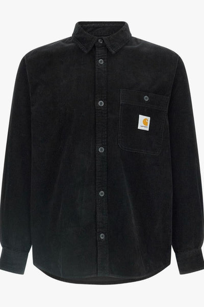 Wip Camicia Nero Uomo Flint