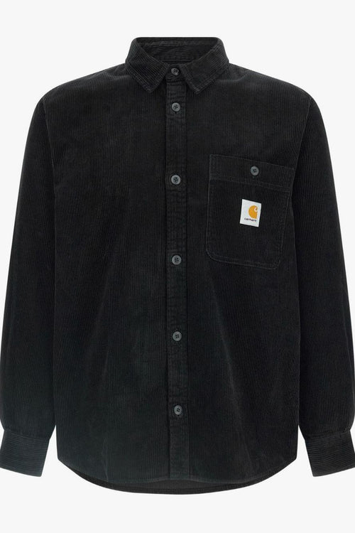 Wip Camicia Nero Uomo Flint