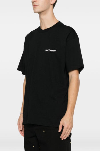Wip T-shirt Nero Uomo Stampa Righe Posteriori - 2