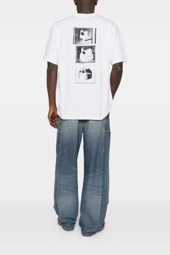 Wip T-shirt Bianco Uomo S/S Caps - 3