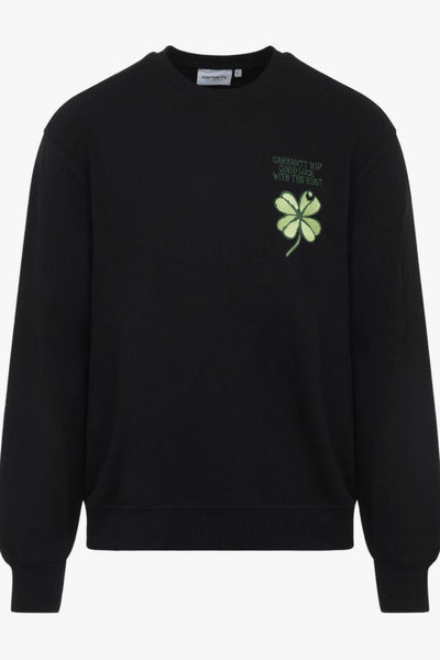 Wip Felpa Nero Uomo Clover
