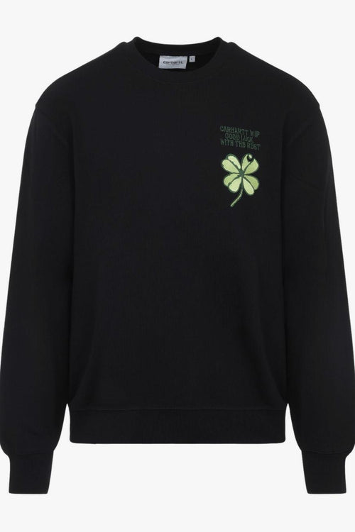 Wip Felpa Nero Uomo Clover