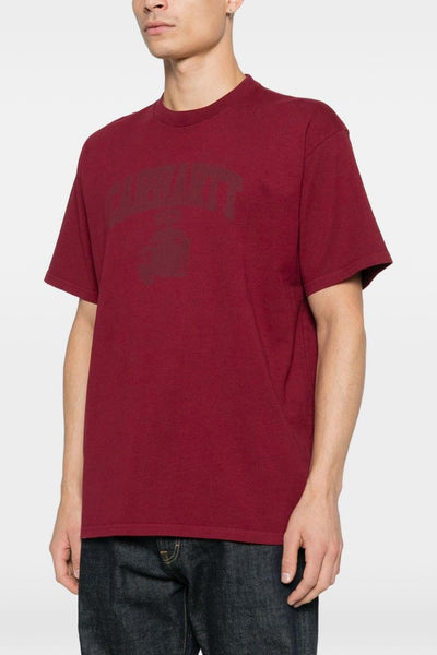 Wip T-shirt Rosso Uomo Logo Tono su Tono