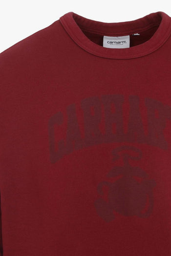 Wip Felpa Rosso Uomo Stampa Logo - 3