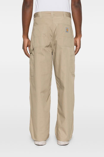 Wip Pantalone Postal Single Knee Uomo Beige - 3