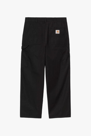 Wip Pantalone Postal Single Knee Uomo Nero - 2