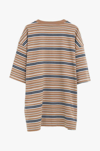 Wip T-shirt Rigata Uomo Beige - 2