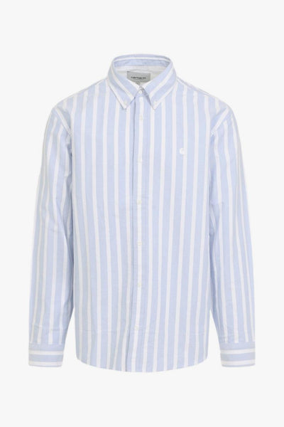 Wip Camicia Bianco-Blu Uomo A Righe