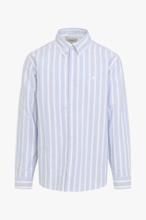 Wip Camicia Bianco-Blu Uomo A Righe