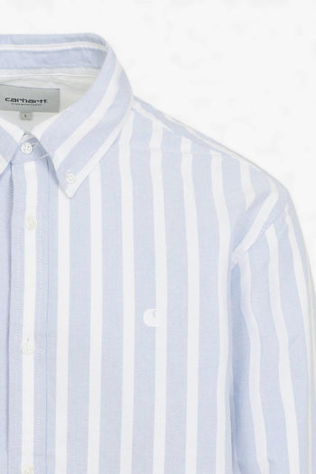 Wip Camicia Bianco-Blu Uomo A Righe - 3