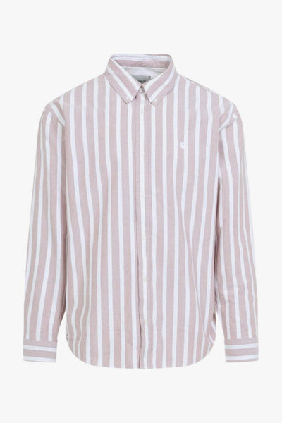 Wip Camicia Bianco-Rosso Uomo Deven