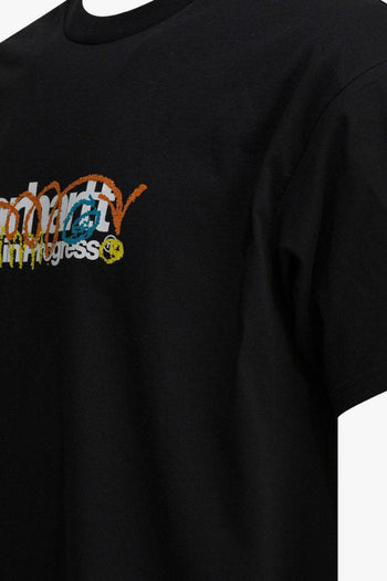 Wip T-shirt Nero Uomo Logo - 3