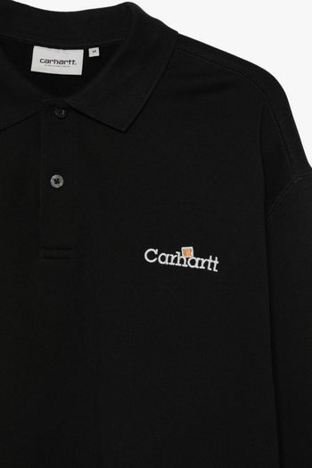 Wip Polo Maniche Lunghe Uomo Nero - 3