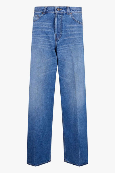 Jeans Blu Donna con Sbaffature