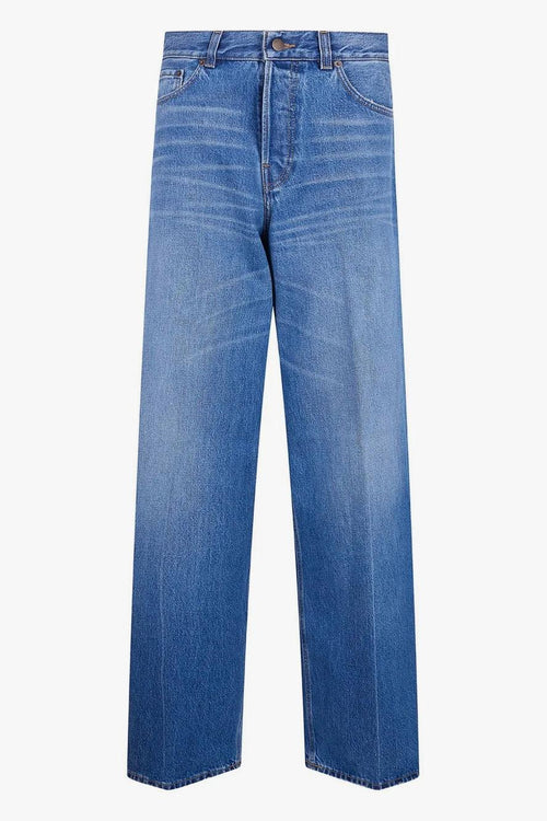 Jeans Blu Donna con Sbaffature